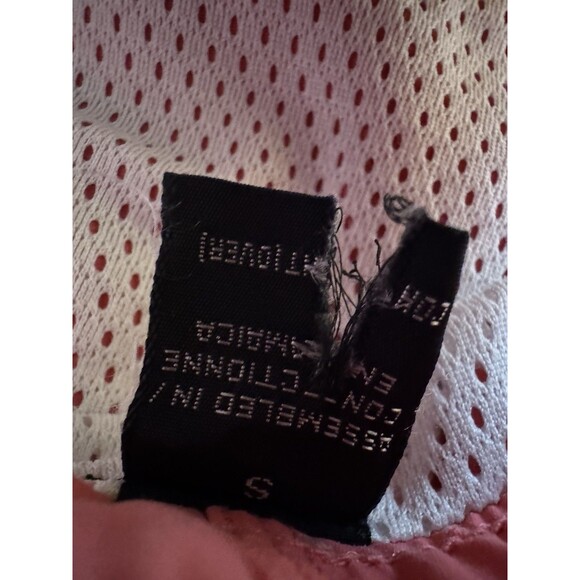 Vintage Patagonia Baggies Shorts Mens S Pink Lined 90s Belted Wave Logo Nylon - Picture 8 of 8